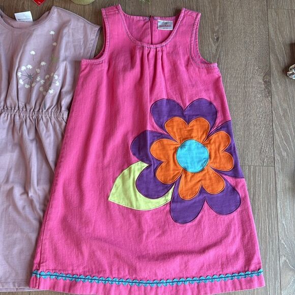 ((4 PIECE)) HANNA ANDERSSON SIZE 8 DRESS BUNDLE 100% COTTON (ONE NWT!) - Picture 5 of 14